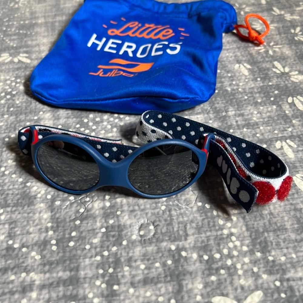 Julbo Loop S baby sunglasses spectron 4 lens dark blue red 0-18 mos